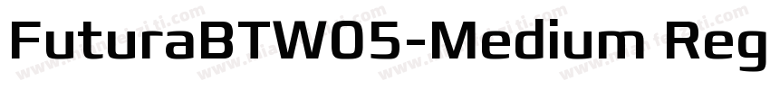 FuturaBTW05-Medium Regular字体转换